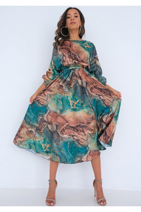 Roheline kleit Green Marble