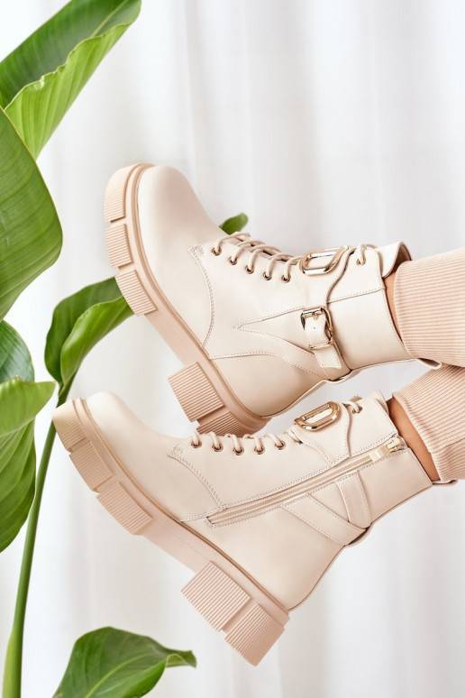 voodriga säärsaapad  beeži värvi Maybelle