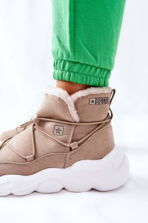 nööpidega lumesaapad voodriga Big Star beeži värvi II274263