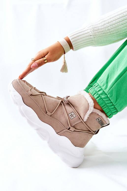 nööpidega lumesaapad voodriga Big Star beeži värvi II274263