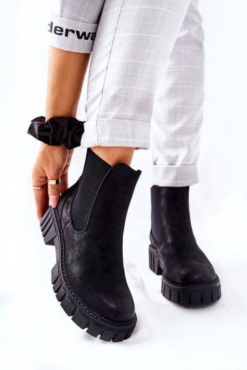 massiivsed saapad jalanõud voodriga Sergio Leone TR761 mustad 2