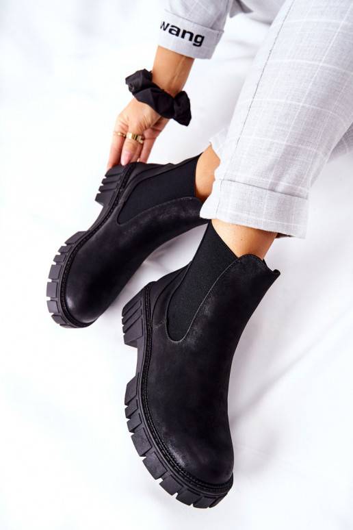 massiivsed saapad jalanõud voodriga Sergio Leone TR761 mustad