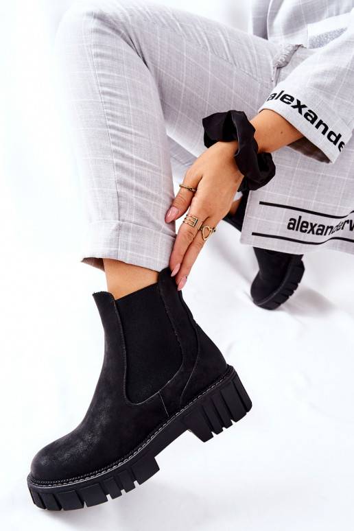 massiivsed saapad jalanõud voodriga Sergio Leone TR761 mustad