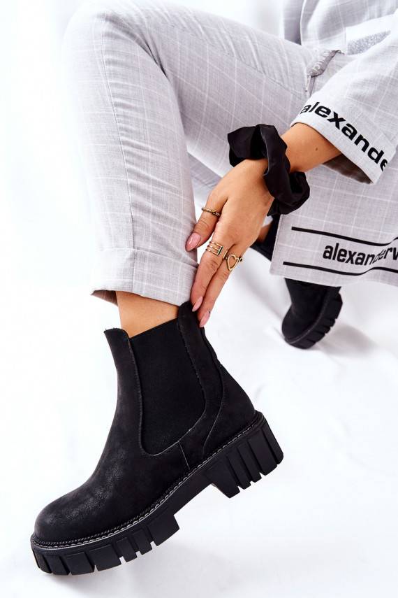 massiivsed saapad jalanõud voodriga Sergio Leone TR761 mustad