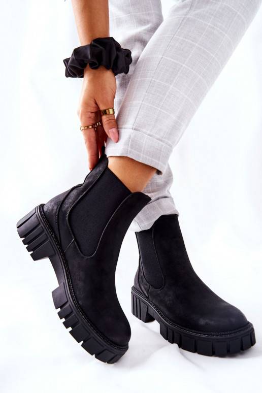 massiivsed saapad jalanõud voodriga Sergio Leone TR761 mustad