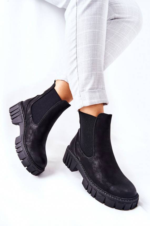 massiivsed saapad jalanõud voodriga Sergio Leone TR761 mustad