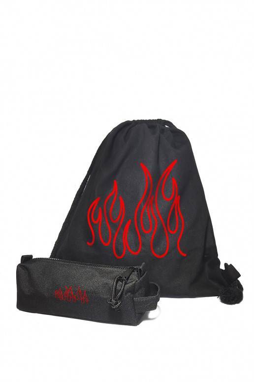 Komplekt Mini seljakott pliiatsikott Essential Red Flames