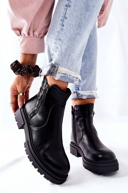 Saapad Z tõmblukugaami mustad Silvan