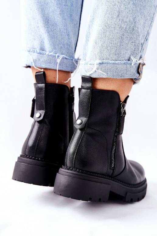 Saapad Z tõmblukugaami mustad Silvan