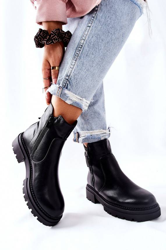 Saapad Z tõmblukugaami mustad Silvan