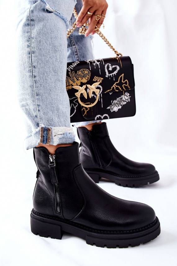 Saapad Z tõmblukugaami mustad Silvan