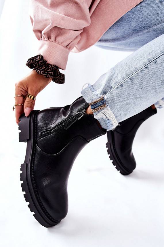 Saapad Z tõmblukugaami mustad Silvan