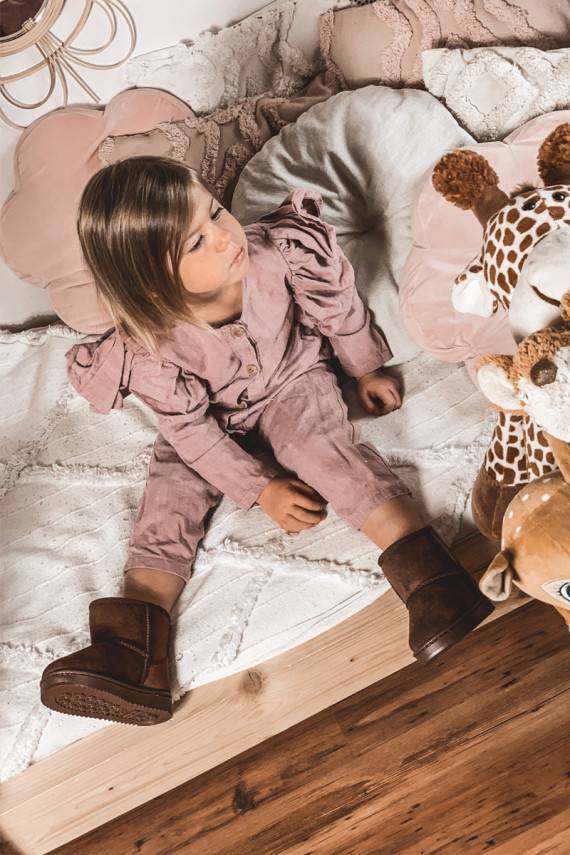 Laste talvesaapad pruunid värvi Gooby