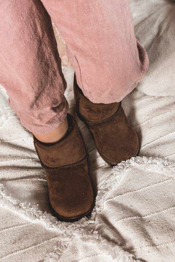 Laste talvesaapad pruunid värvi Gooby