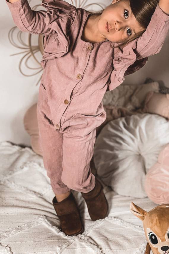 Laste talvesaapad pruunid värvi Gooby