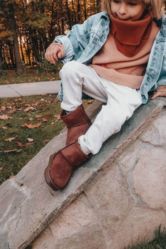 Laste talvesaapad pruunid värvi Gooby