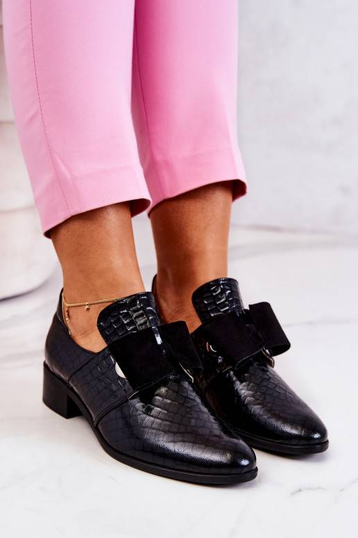   maonaha-imitatsiooniga saapad jalatsid mustad Marleigh
