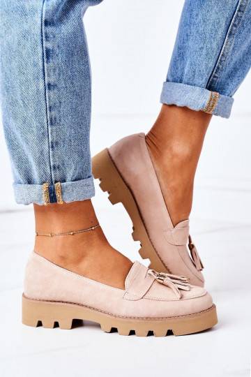 seemisnakhsed Mokassiinid Lewski Shoes 3053 Cappuccino
