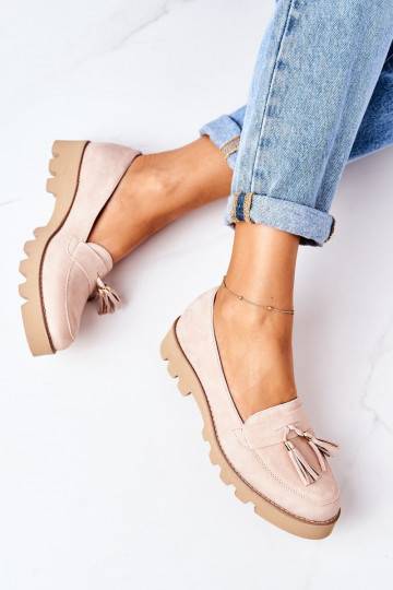 seemisnakhsed Mokassiinid Lewski Shoes 3053 Cappuccino 2