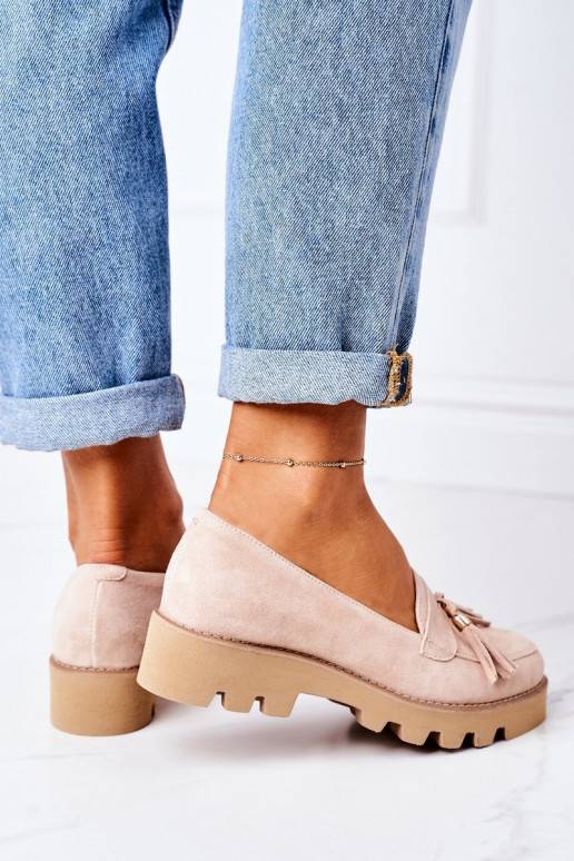 seemisnakhsed Mokassiinid Lewski Shoes 3053 Cappuccino seemisnakhsed Mokassiinid Lewski Shoes 3053 Cappuccino