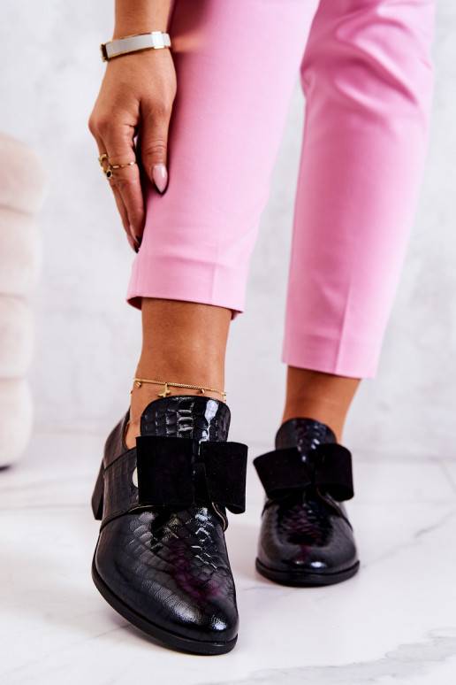 maonaha-imitatsiooniga saapad jalatsid mustad Marleigh