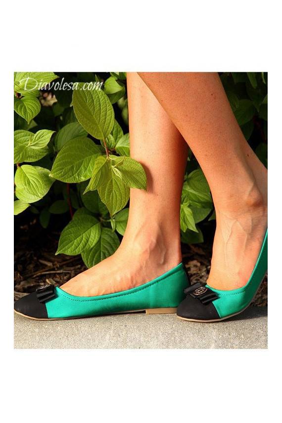 Mėtinės spalvos balerinos