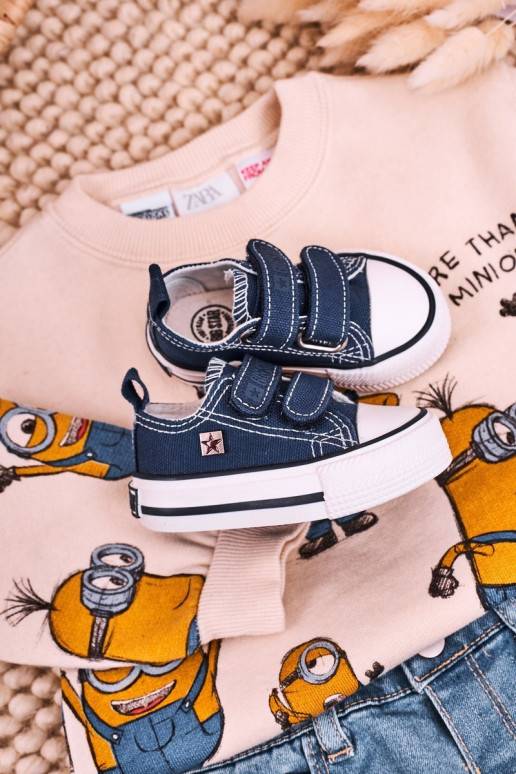 Laste vabaajajalatsid krõpsudega kinnitatav BIG STAR HH374097 tumesinist värvi