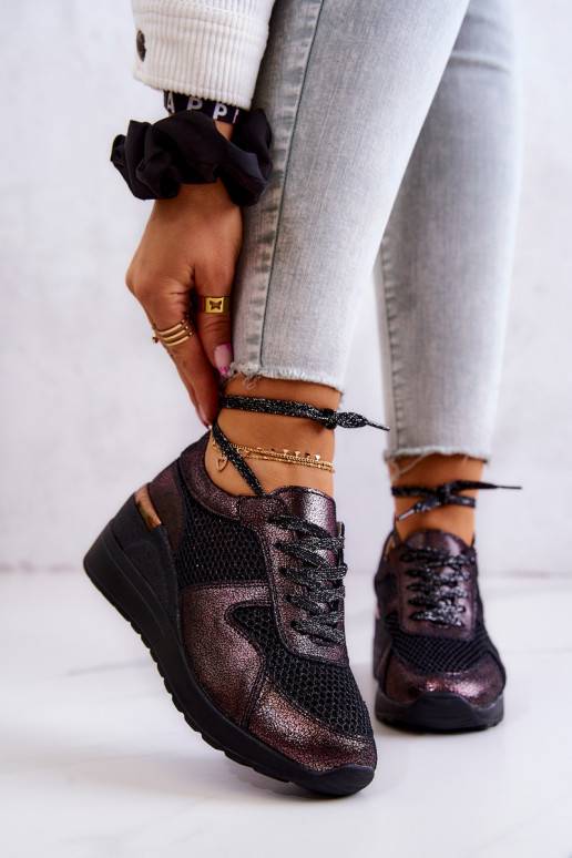 Sneakers tüüpi jalanõud võrguga S.Barski mustad