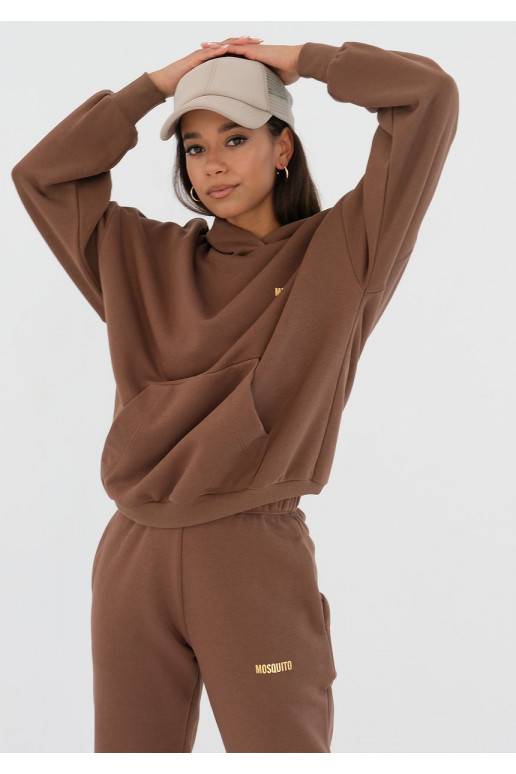 Pure - choco brown hoodie