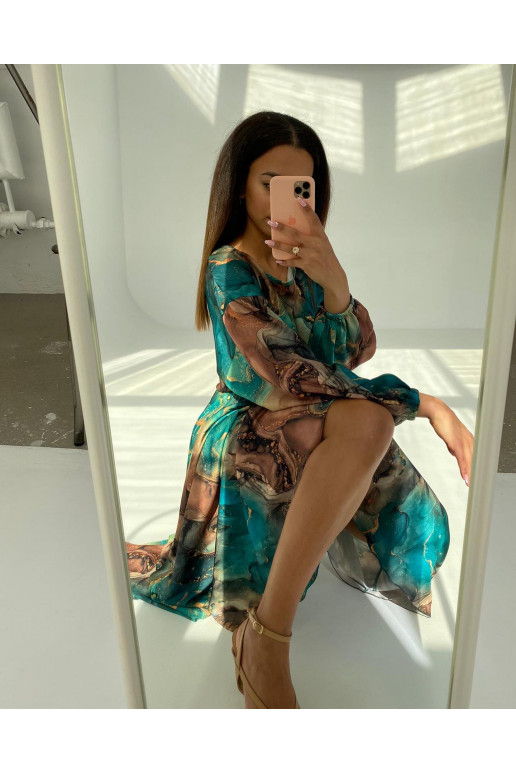 Roheline kleit Green Marble