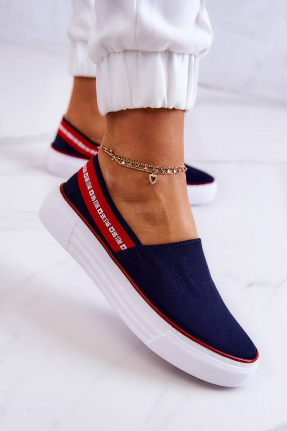 Spordijalatsid Slip On Big Star JJ276009 Sinist värvi-runased