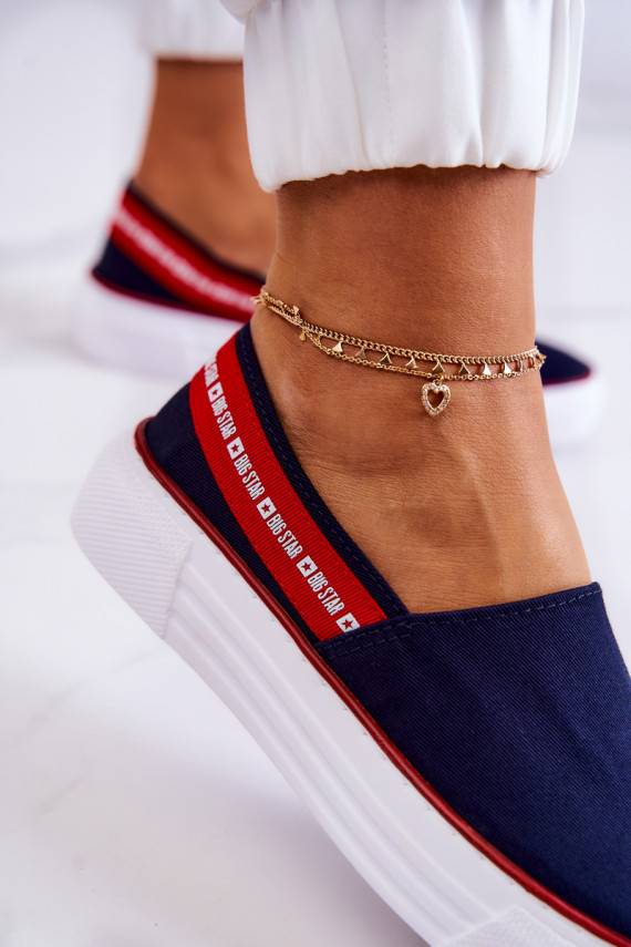   Spordijalatsid Slip On Big Star JJ276009 Sinist värvi-runased