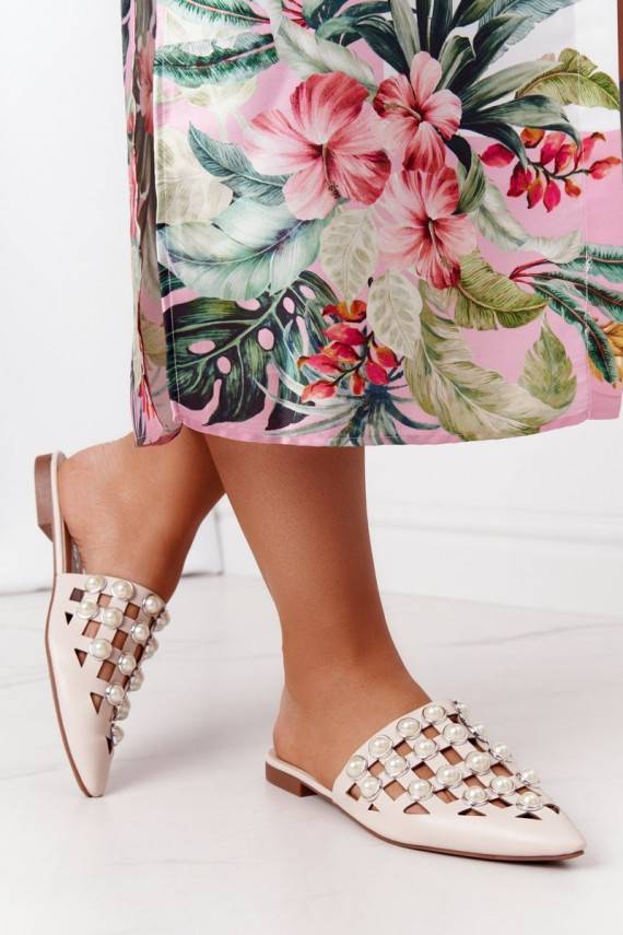 Plätud madala säärega I Perłami beeži värvi Ripple