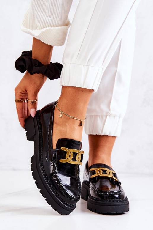 Laque jalatsid  kaunistustega La.Fi mustad Laurene