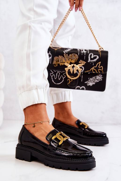 Laque jalatsid  kaunistustega La.Fi mustad Laurene