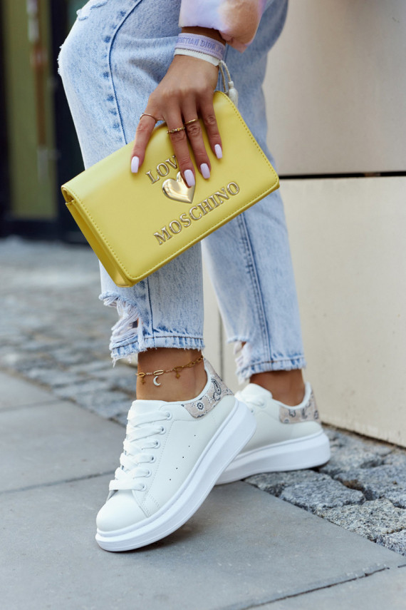 Klassikalise mudeli   Sportliku stiiliga jalanõud Valget-beeži värvi Meleris