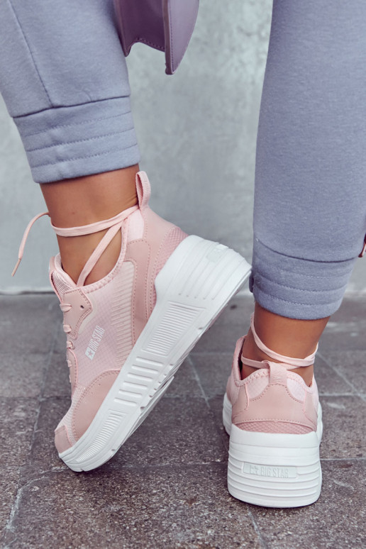 Moekad Sneakers tüüpi jalanõud spordijalatsid Big Star JJ274595 Tumeroosad värvi