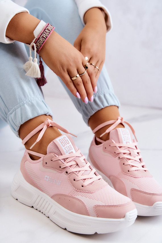 Moekad Sneakers tüüpi jalanõud spordijalatsid Big Star JJ274595 Tumeroosad värvi