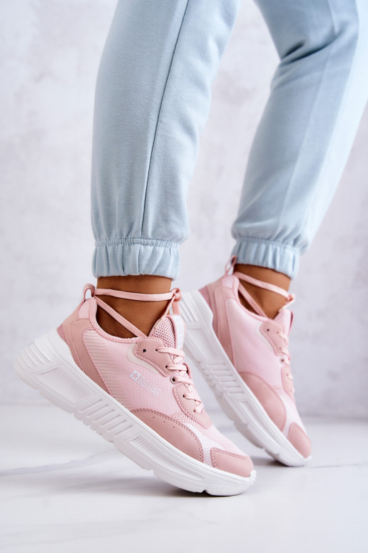 Moekad Sneakers tüüpi jalanõud spordijalatsid Big Star JJ274595 Tumeroosad värvi