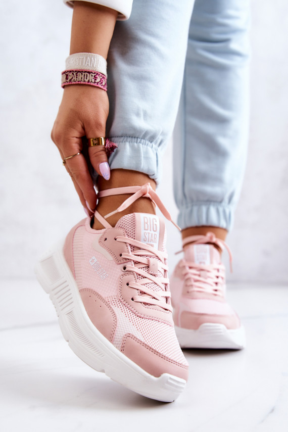 Moekad Sneakers tüüpi jalanõud spordijalatsid Big Star JJ274595 Tumeroosad värvi