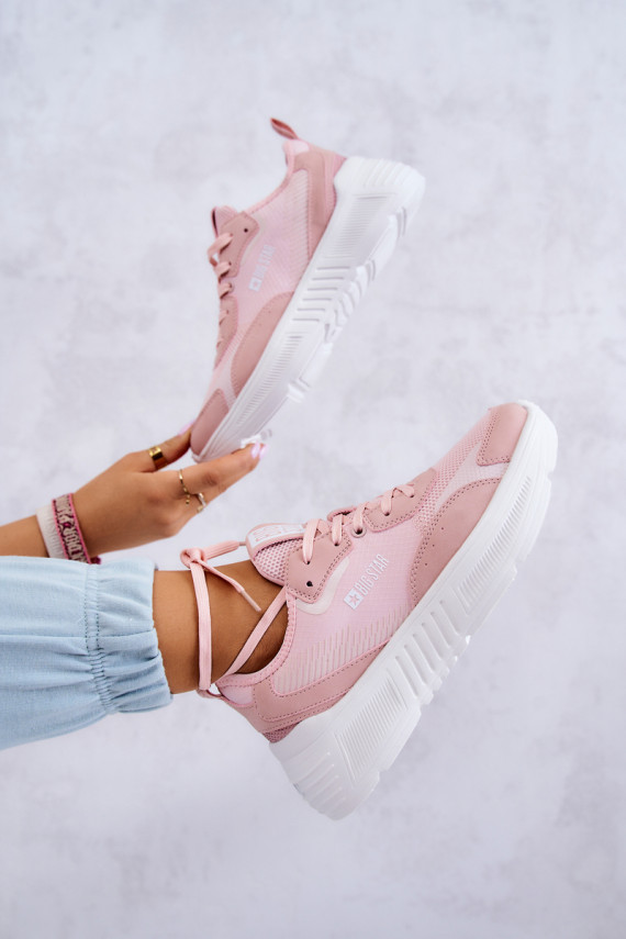 Moekad Sneakers tüüpi jalanõud spordijalatsid Big Star JJ274595 Tumeroosad värvi