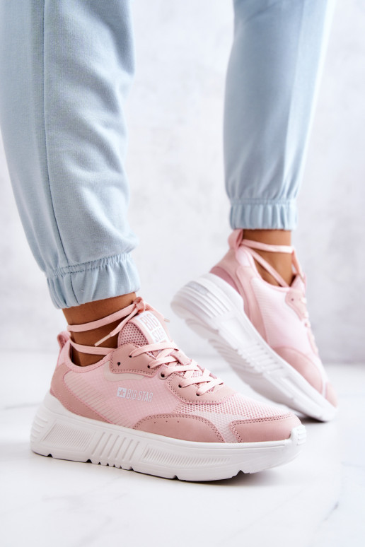 Moekad Sneakers tüüpi jalanõud spordijalatsid Big Star JJ274595 Tumeroosad värvi