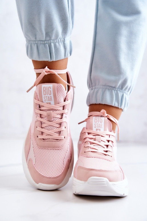 Moekad Sneakers tüüpi jalanõud spordijalatsid Big Star JJ274595 Tumeroosad värvi