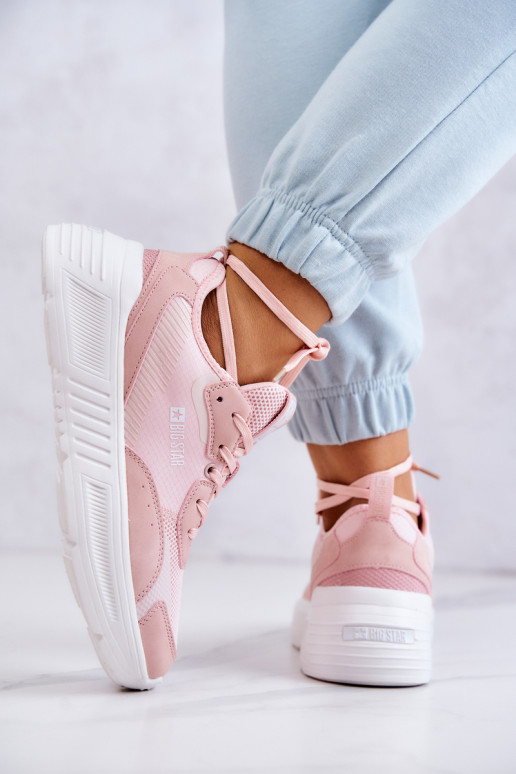 Moekad Sneakers tüüpi jalanõud spordijalatsid Big Star JJ274595 Tumeroosad värvi