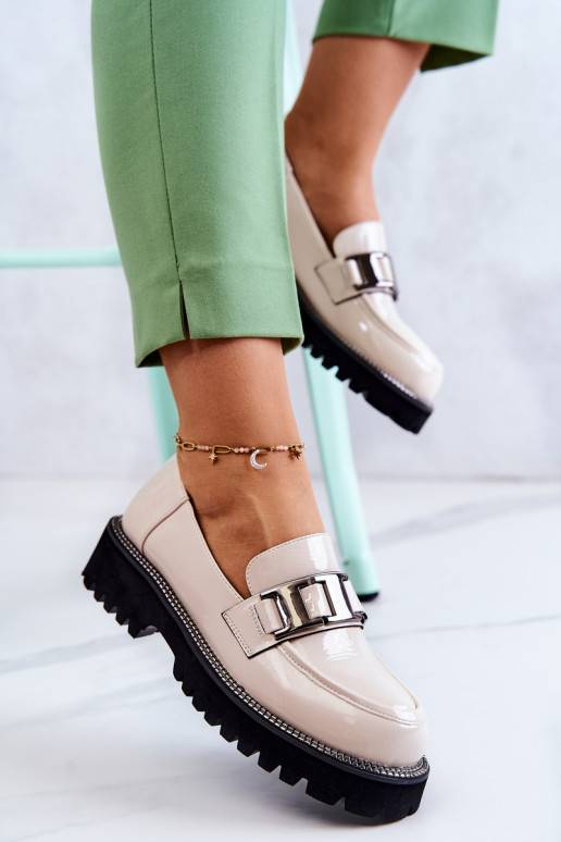 Laque   jalatsid Elevandiluu värvi Corine