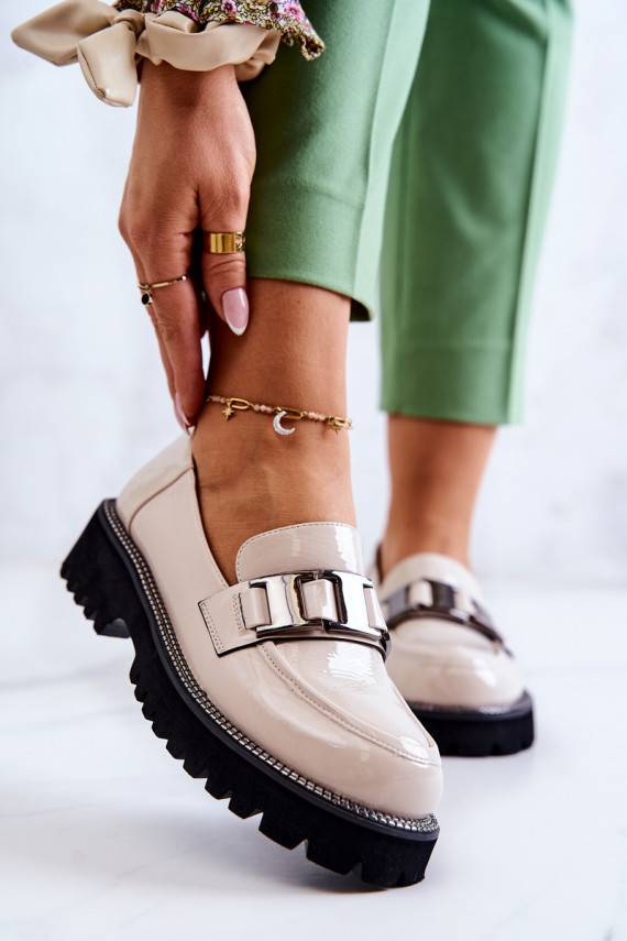 Laque   jalatsid Elevandiluu värvi Corine