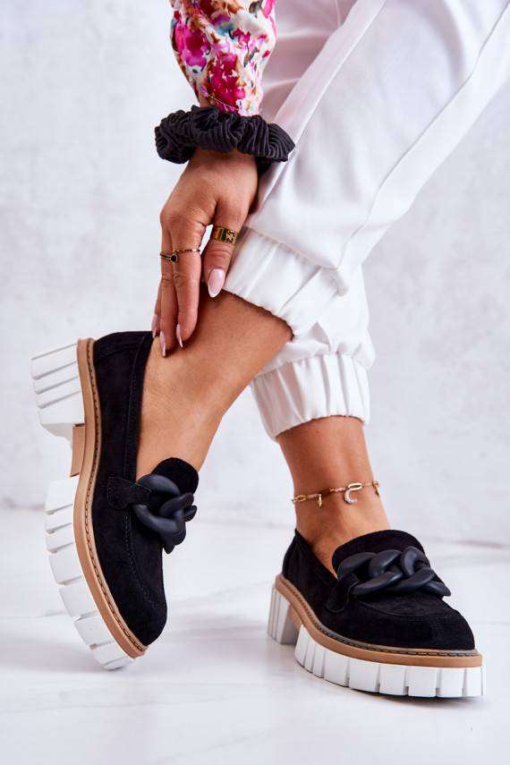 seemisnakhsed jalatsid  kaunistustega mustad Talisa