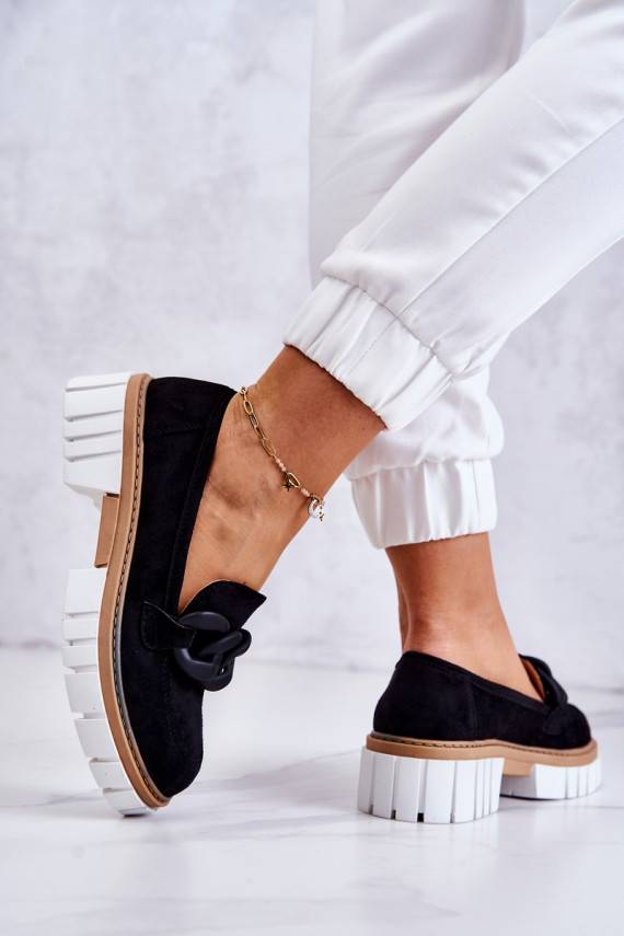 seemisnakhsed jalatsid  kaunistustega mustad Talisa