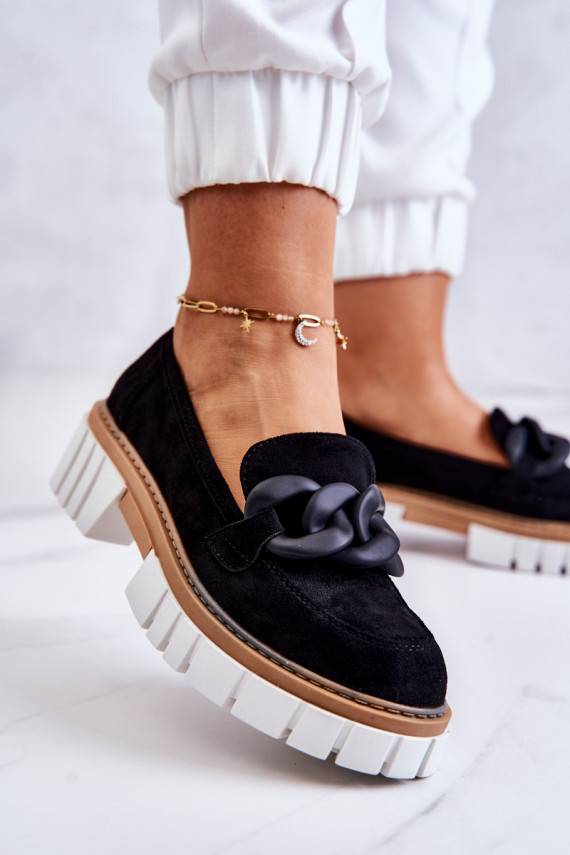 seemisnakhsed jalatsid  kaunistustega mustad Talisa