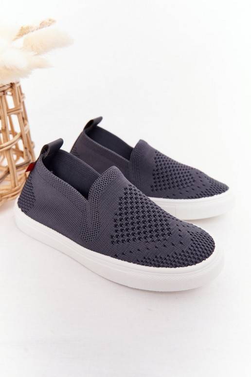 Laste jalanõud spordijalatsid Slip-On Big Star halli värvi